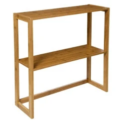 Etagère Murale 2 Niveaux Bambou 5Five -ATMOSPHERA Soldes Boutique etagere murale niveaux bambou 5five 2