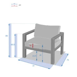 Fauteuil De Jardin Jauca Noisette / Gris Boisé Hespéride 5 Fauteuil De Jardin Jauca Noisette / Gris Boisé Hespéride -ATMOSPHERA Soldes Boutique fauteuil de jardin jauca noisette gris boise hesperide 2