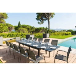 Fauteuil Empilable Piazza Hespéride Anthracite/graphite -ATMOSPHERA Soldes Boutique fauteuil empilable piazza hesperide anthracite graphite 1 7