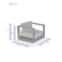 Fauteuil Extérieur 1 Place Allure Hespéride -ATMOSPHERA Soldes Boutique fauteuil exterieur 1 place allure hesperide 2