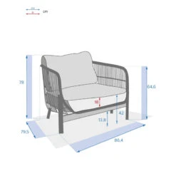 Fauteuil Extérieur 1 Place Deona Acacia Hespéride -ATMOSPHERA Soldes Boutique fauteuil exterieur 1 place deona acacia hesperide 5