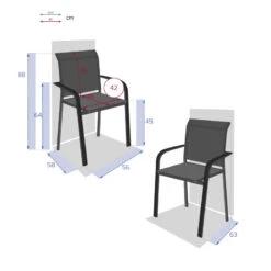 Fauteuil Extérieur Essentia Anthracite/graphite Hespéride -ATMOSPHERA Soldes Boutique fauteuil exterieur essentia anthracite graphite hesperide 4