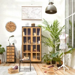 Horloge Métal Et Bois D58 Colonial Atmosphera -ATMOSPHERA Soldes Boutique horloge metal et bois d58 colonial atmosphera 3