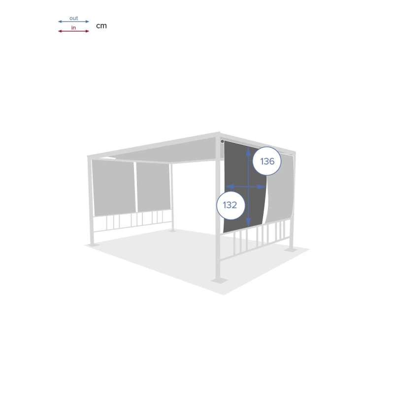 Kit De 4 Stores Pour Tonnelle Moai Hespéride 2 Kit De 4 Stores Pour Tonnelle Moai Hespéride – Image 2