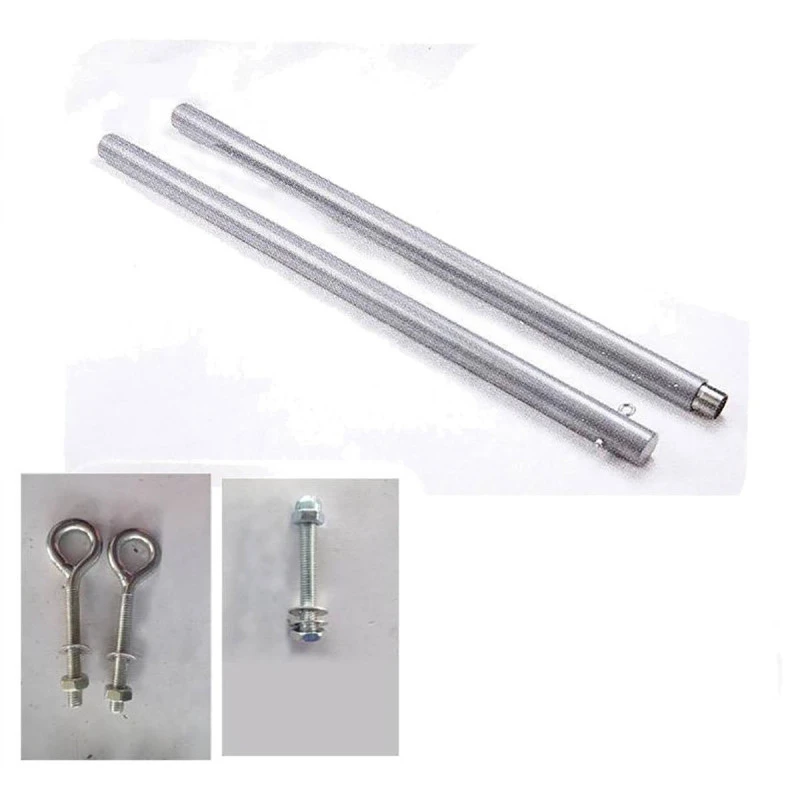 Kit De Fixation Pour Toile Solaire Avec 1 Mât Et 2 Anneaux D'attache 2 Kit De Fixation Pour Toile Solaire Avec 1 Mât Et 2 Anneaux D'attache – Image 2