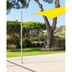 Kit De Fixation Pour Toile Solaire Avec 1 Mât Et 2 Anneaux D'attache