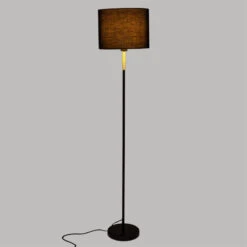 Lampadaire Droit Jule Noir Et Doré Atmosphera -ATMOSPHERA Soldes Boutique lampadaire droit jule noir et dore atmosphera 2
