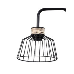 Lampe à Poser Filaire Métal Et Rotin Lady Ostaria -ATMOSPHERA Soldes Boutique lampe a poser filaire metal et rotin lady ostaria 2