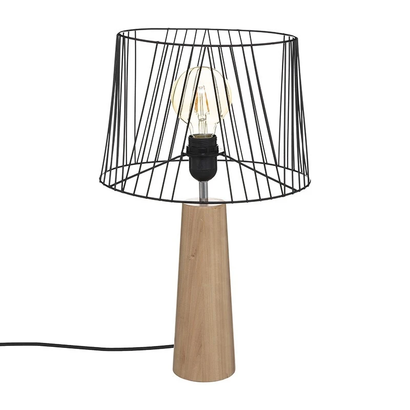 Lampe En Bois Et Métal H46 Joe Atmosphera 1 Lampe En Bois Et Métal H46 Joe Atmosphera
