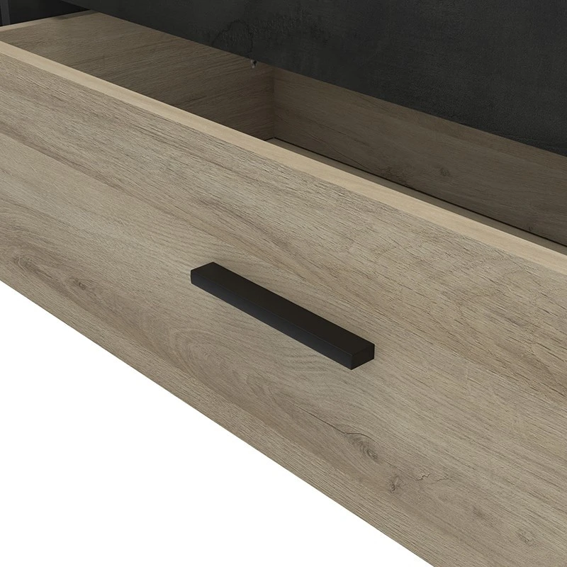 Demeyere Lit 140x190 Cm Pocket Naturel Et Noir 5 Demeyere Lit 140x190 Cm Pocket Naturel Et Noir – Image 5