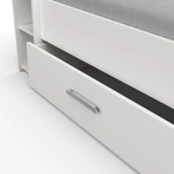 Demeyere Lit 140x190 Cm Pocket Blanc -ATMOSPHERA Soldes Boutique lit 2 places polly blanc 4