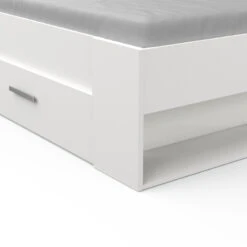 Demeyere Lit 140x190 Cm Pocket Blanc -ATMOSPHERA Soldes Boutique lit 2 places polly blanc 6