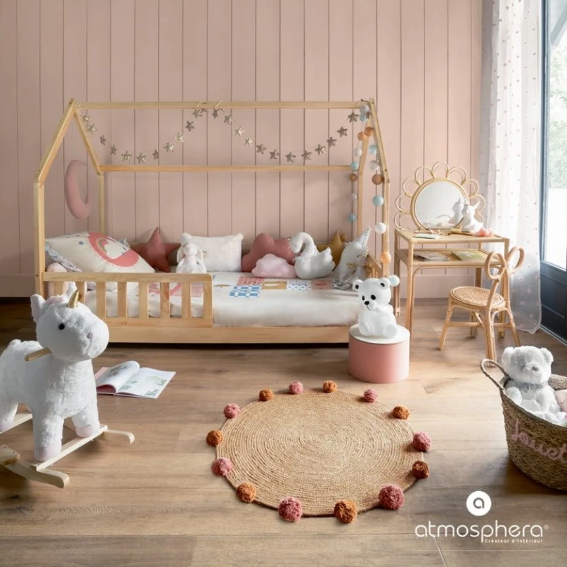 Lit Cabane 90x190 En Bois Sans Matelas Atmosphera 3 Lit Cabane 90x190 En Bois Sans Matelas Atmosphera – Image 3