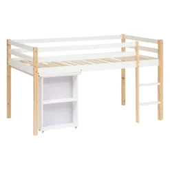 Lit Combi Bureau Enfant Pin Blanc Atmosphera -ATMOSPHERA Soldes Boutique lit combi bureau enfant pin blanc atmosphera 2