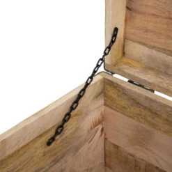 Malle Pouf Vintage En Bois Atmosphera -ATMOSPHERA Soldes Boutique malle pouf vintage en bois atmosphera 3