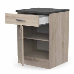 Demeyere Meuble De Cuisine Bas 1 Porte 1 Tiroir 60 Cm Paprika -ATMOSPHERA Soldes Boutique meuble de cuisine bas 1 porte 1 tiroir 60 cm paprika 4