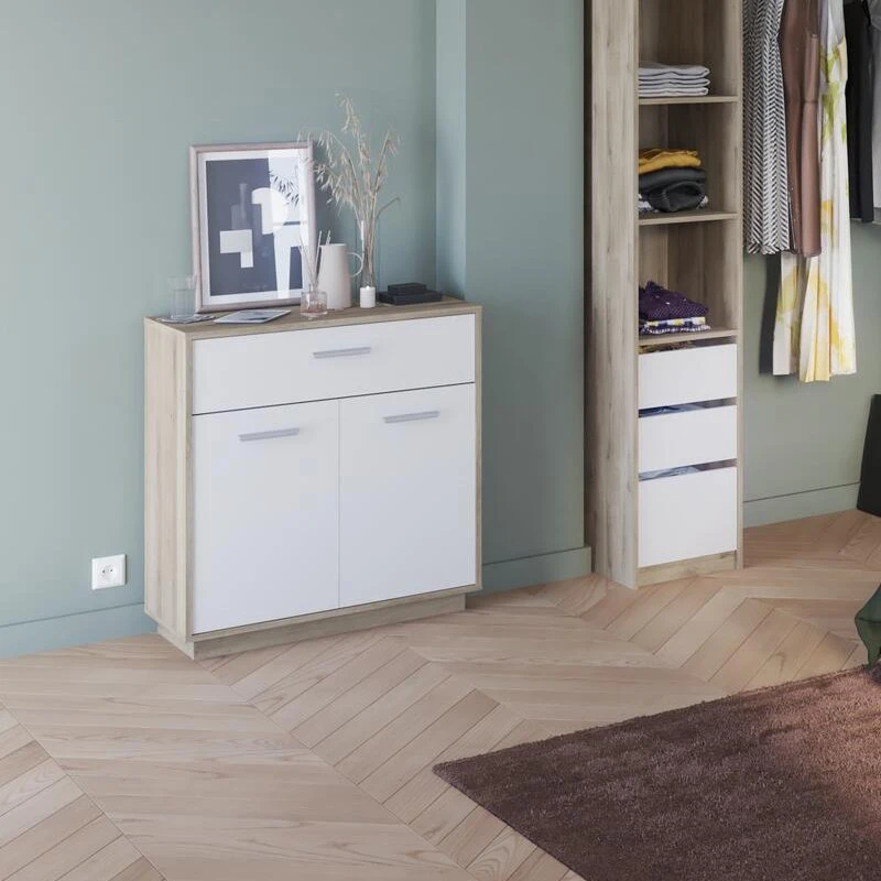 Demeyere Meuble De Rangement 2 Portes 1 Tiroir Léo 2 Demeyere Meuble De Rangement 2 Portes 1 Tiroir Léo – Image 2