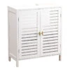 Meuble Sous Lavabo 2 Portes Blanc Lux