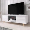 Meuble TV 2 Portes Sweden Blanc