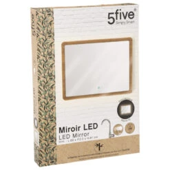 Miroir Rectangulaire 66x47 Bambou LED 5Five 9 Miroir Rectangulaire 66x47 Bambou LED 5Five -ATMOSPHERA Soldes Boutique miroir rectangulaire 66x47 bambou led 5five 4