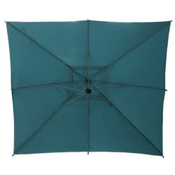 Parasol Décentré Carré Manoa Bleu Canard Hespéride -ATMOSPHERA Soldes Boutique parasol decentre carre manoa bleu canard hesperide 2