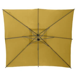Parasol Décentré Carré Manoa Jaune Moutarde Hespéride 7 Parasol Décentré Carré Manoa Jaune Moutarde Hespéride -ATMOSPHERA Soldes Boutique parasol decentre carre manoa jaune moutarde hesperide 2