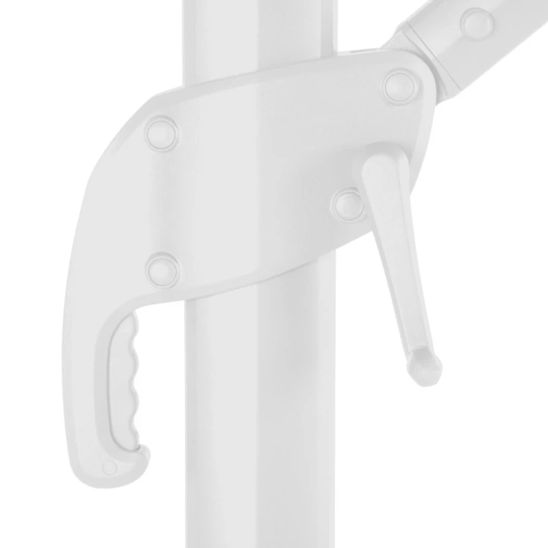 Parasol Décentré Eléa Inclinable Carré Oléfine Noisette/blanc Hespéride 5 Parasol Décentré Eléa Inclinable Carré Oléfine Noisette/blanc Hespéride – Image 5