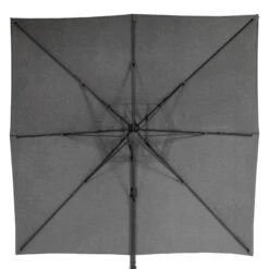 Parasol Décentré Eléa Inclinable Carré Oléfine Anthracite Hespéride -ATMOSPHERA Soldes Boutique parasol decentre inclinable carre olefine anthracite hesperide 1 2