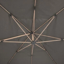 Parasol Déporté Rectangulaire Soly Honey Et Charbon Hespéride -ATMOSPHERA Soldes Boutique parasol deporte rectangulaire soly honey et charbon hesperide 3