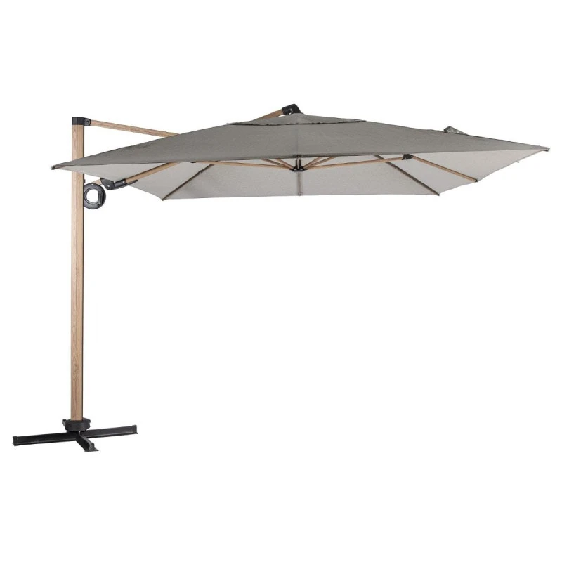 Parasol Déporté Rectangulaire Soly Honey Et Noisette Hespéride 2 Parasol Déporté Rectangulaire Soly Honey Et Noisette Hespéride – Image 2
