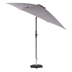 Parasol Droit Rond 2,7m Sisko Ardoise Hespéride -ATMOSPHERA Soldes Boutique parasol droit rond 27m sisko ardoise hesperide 1 2