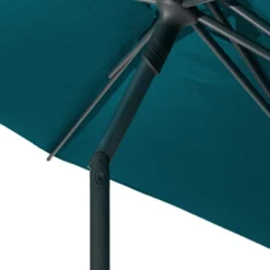 Parasol Droit Rond 2,7m Soya Bleu Canard Hespéride -ATMOSPHERA Soldes Boutique parasol droit rond 27m soya bleu canard hesperide 5