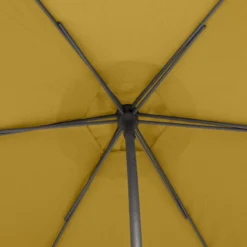 Parasol Droit Rond 2,7m Soya Jaune Moutarde Hespéride -ATMOSPHERA Soldes Boutique parasol droit rond 27m soya jaune moutarde hesperide 3