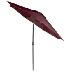 Parasol Mat Central Rond 3m Loompa Bordeaux Hespéride -ATMOSPHERA Soldes Boutique parasol mat central rond 3m loompa bordeaux hesperide 2