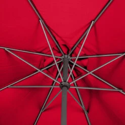 Parasol Mat Central Rond 3m Loompa Grenade Hespéride -ATMOSPHERA Soldes Boutique parasol mat central rond 3m loompa grenade hesperide 6