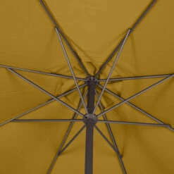 Parasol Mat Central Rond 3m Loompa Moutarde Hespéride -ATMOSPHERA Soldes Boutique parasol mat central rond 3m loompa moutarde hesperide 4