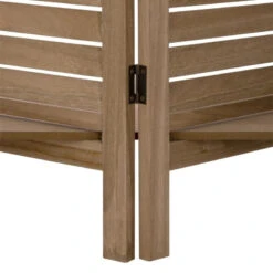 Paravent Bois 3 étagères Bois Atmosphera -ATMOSPHERA Soldes Boutique paravent bois 3 etageres bois atmosphera 2