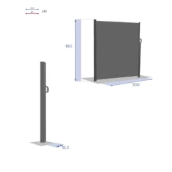 Paravent écran Antao Graphite Hespéride -ATMOSPHERA Soldes Boutique paravent ecran antao graphite hesperide 1 6