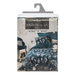 Parure De Lit Paon Bleu Canard 240x220 Atmosphera 9 Parure De Lit Paon Bleu Canard 240x220 Atmosphera -ATMOSPHERA Soldes Boutique parure de lit paon bleu canard 240x220 atmosphera 4