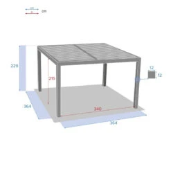 Pergola Bioclimatique Majaé Module De Base Hespéride -ATMOSPHERA Soldes Boutique pergola bioclimatique majae module de base hesperide 4