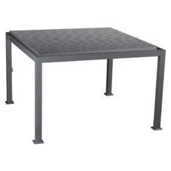 Pergola Carrée 3,6x3,6m Evora Graphite Hespéride 6 Pergola Carrée 3,6x3,6m Evora Graphite Hespéride -ATMOSPHERA Soldes Boutique pergola carree 36x36m evora graphite hesperide 2