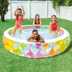 Piscine Enfant 2,30m Gonflable Croisillons Intex