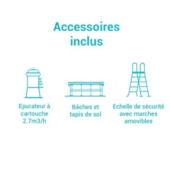 Piscine Tubulaire Prism Rectangulaire 4.88 X 2.44 X 1.07m Intex + Accessoires -ATMOSPHERA Soldes Boutique piscine tubulaire prism rectangulaire 488 x 244 x 107m intex accessoires 3