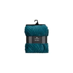 Plaid Géant 180x230 Fourrure Bleu Canard Atmosphera -ATMOSPHERA Soldes Boutique plaid geant 180x230 fourrure bleu canard atmosphera 2