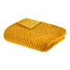 Plaid Géant 180x230 Fourrure Jaune Moutarde Atmosphera