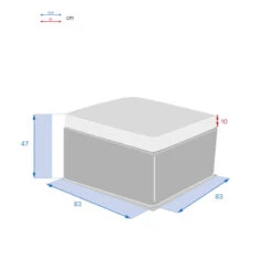 Pouf Extérieur Savinia Coloris Tahini Hespéride -ATMOSPHERA Soldes Boutique pouf exterieur savinia coloris tahini hesperide 3