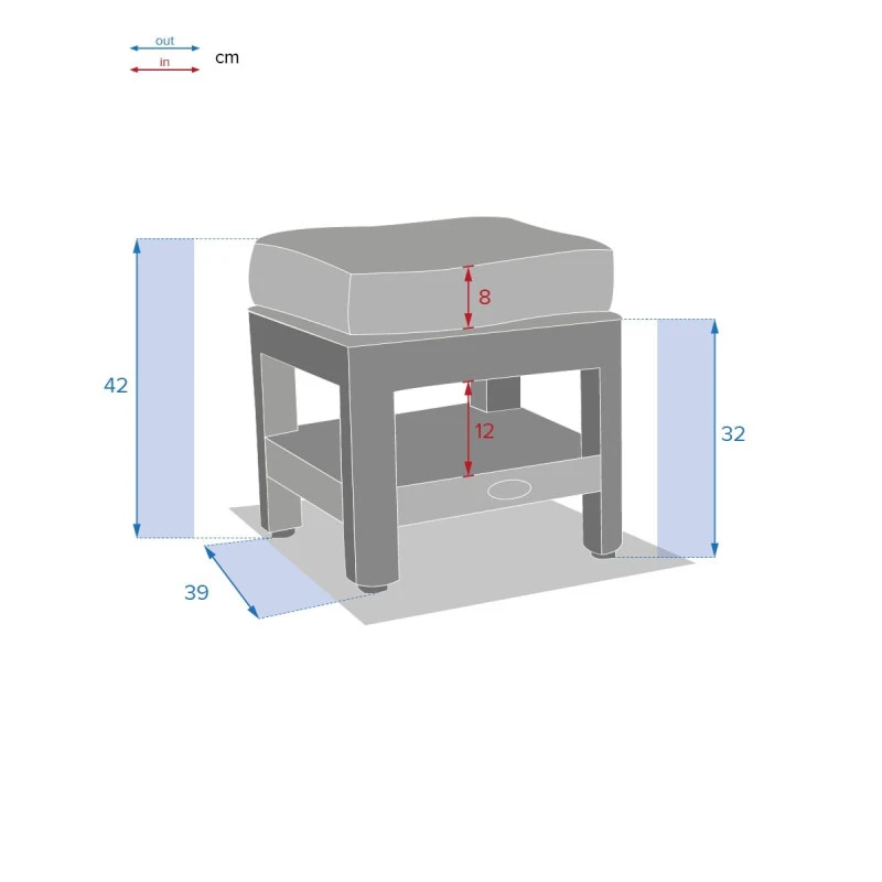 Pouf Polynésia Extérieur Havane Hespéride 4 Pouf Polynésia Extérieur Havane Hespéride – Image 4