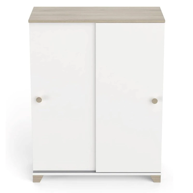 Demeyere Rangement 2 Portes Coulissantes Izzy Blanc Et Bois 1 Demeyere Rangement 2 Portes Coulissantes Izzy Blanc Et Bois