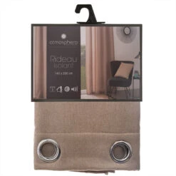 Rideau Isolant Tim Taupe 140x260 Atmosphera -ATMOSPHERA Soldes Boutique rideau isolt tim taupe 140x260 atmosphera 2