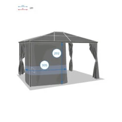 Rideaux De Tonnelle Belize Ardoise Hespéride 5 Rideaux De Tonnelle Belize Ardoise Hespéride -ATMOSPHERA Soldes Boutique rideaux de tonnelle belize ardoise hesperide 2